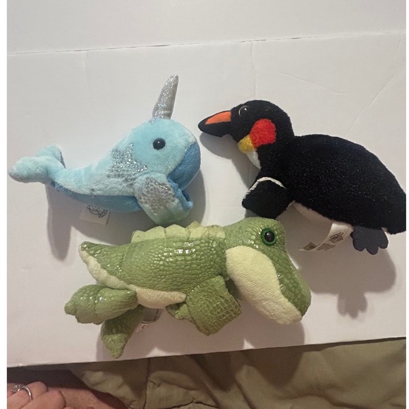 Wild Republic Other - Plush Narwhal Toucan The Petting Zoo Smushable Wild Republic Wrap on objects